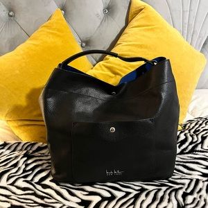 Beautiful vegan leather bag by Nicole Miller